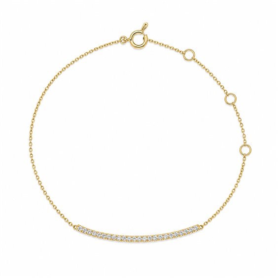 Bracelet Crivelli Femme in Or jaune Diamante 0.19 Ct 370-XB1872 - 370-XB1872